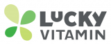 luckyvitamin.com logo for users to click on to find aloe based natural dentist healthy gums anti-gingivitis antiplaque products for bleeding gums